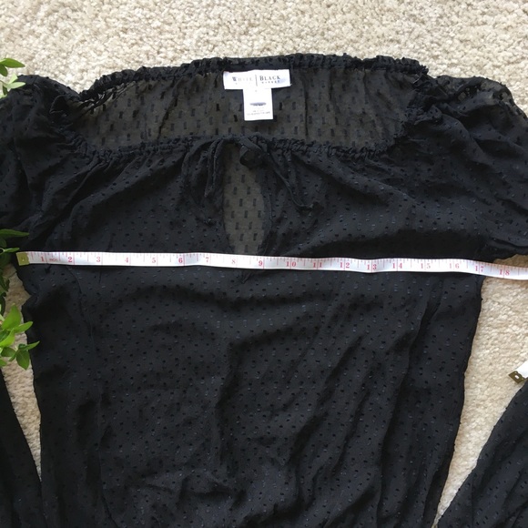 Sheer flowy black top! - Picture 2 of 7